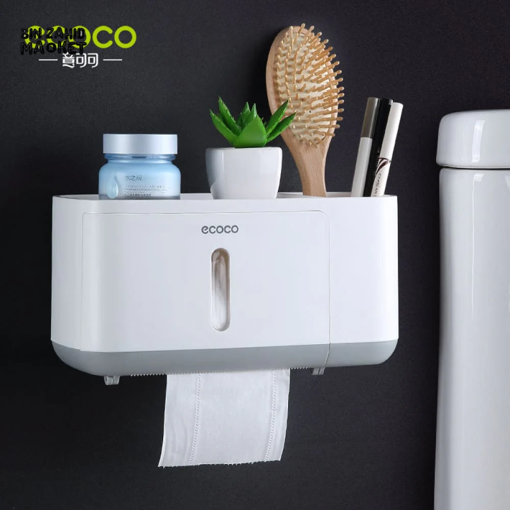 ECOCO WALL-MOUNTED TISSUE BOX – DUSTPROOF BATHROOM HOLDER - Image 3