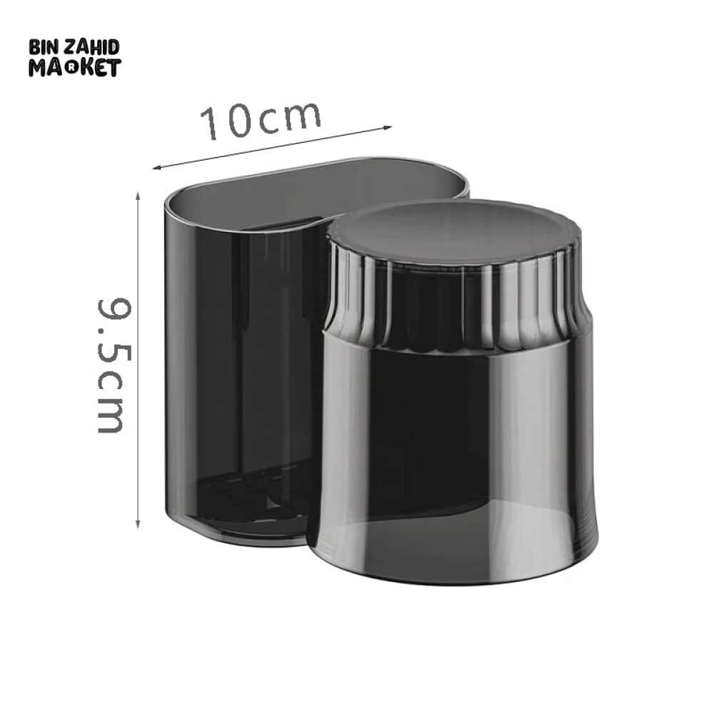 ECOCO WALL-MOUNTED TOOTHBRUSH HOLDER WITH GARGLE CUP – SPACE-SAVING BATHROOM ORGANIZER - Image 6