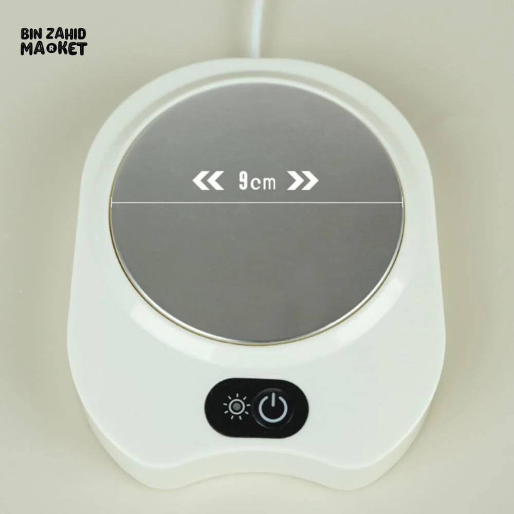 ELECTRIC COFFEE WARMER PLATE – SMART AUTO SHUT-OFF 3 TEMPERATURES WATERPROOF COASTER - Image 5