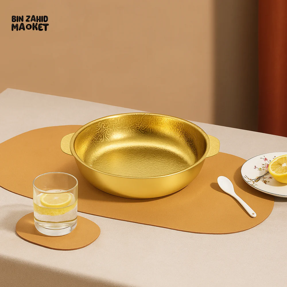 ELEGANT ELECTROPLATED GOLDEN SERVING BOWL – STAINLESS STEEL, STYLISH & DURABLE DESIGN - Image 3