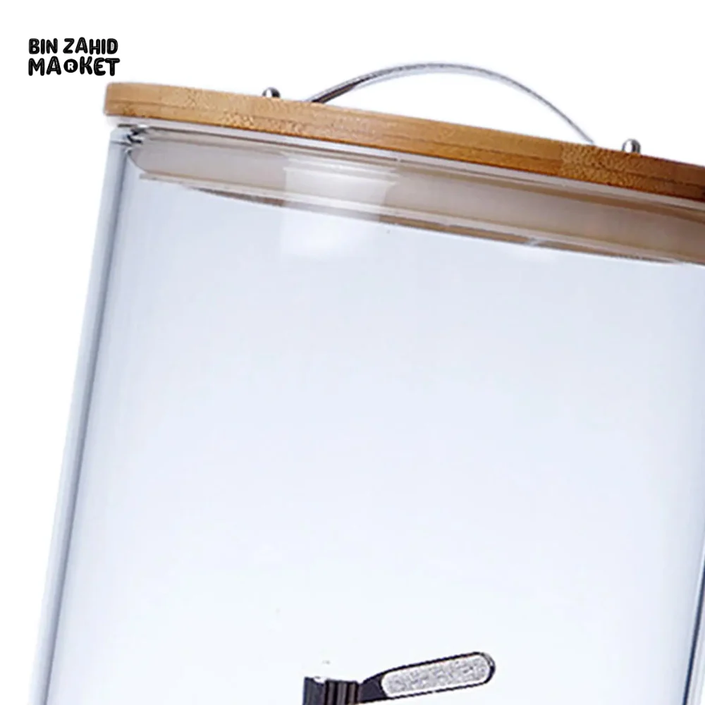 ELEGANT GLASS BEVERAGE DISPENSER JAR WITH LID - Image 5