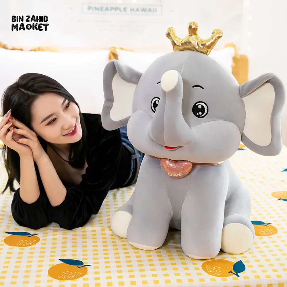 ELEPHANT TOY WITH FLAPPY EARS - SOFT STUFFED ANIMAL TOY FOR KIDS AND GIRLS - Image 3