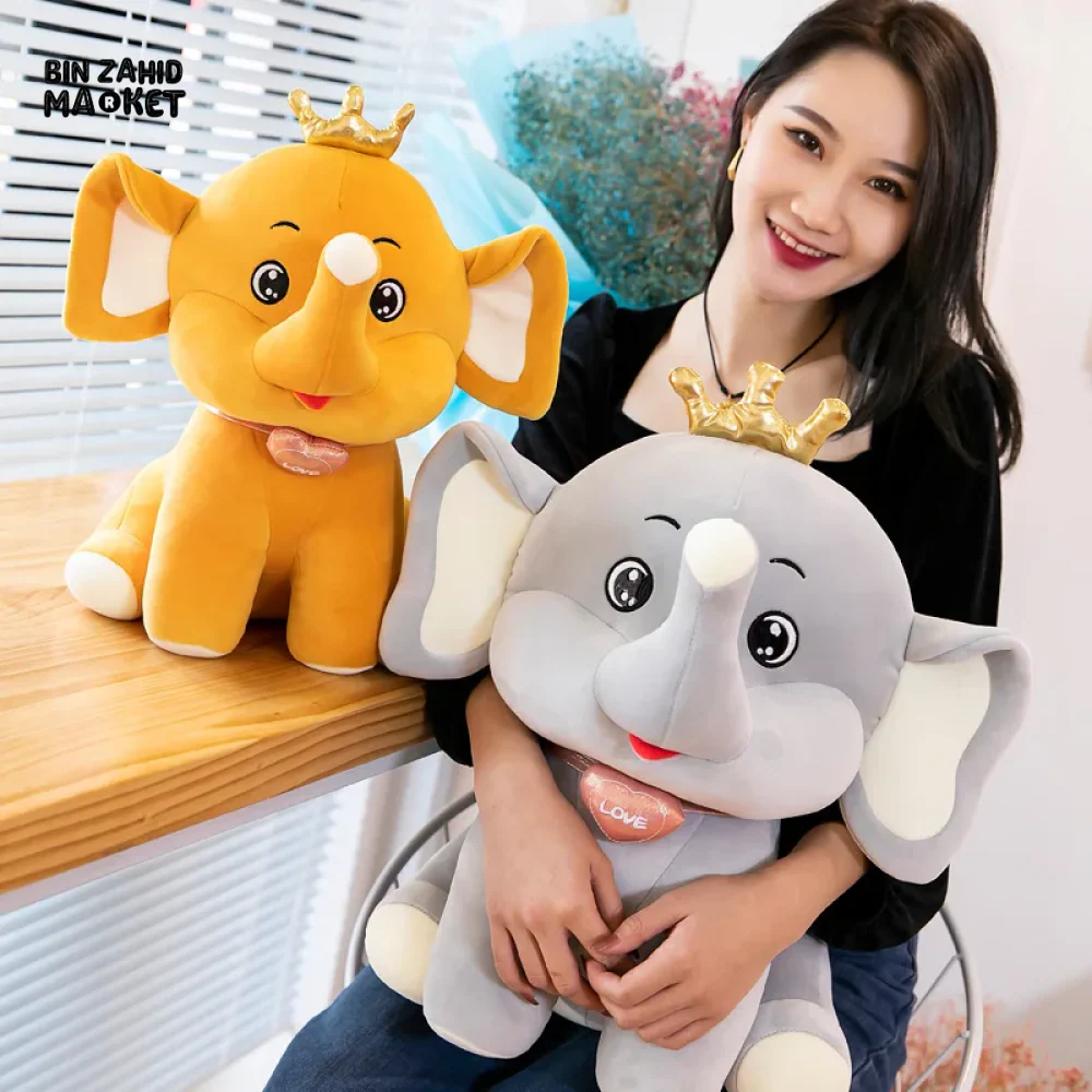 ELEPHANT TOY WITH FLAPPY EARS - SOFT STUFFED ANIMAL TOY FOR KIDS AND GIRLS - Image 4