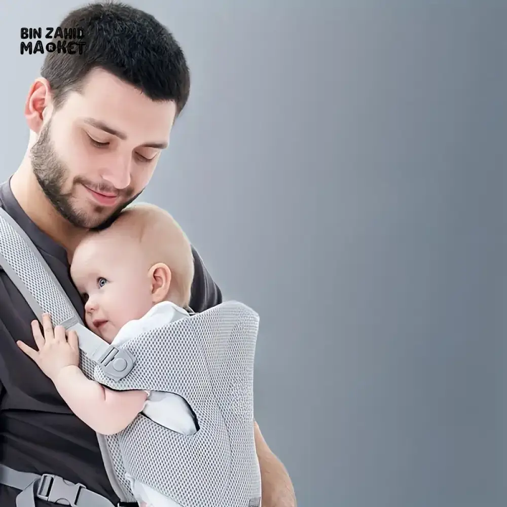 ERGONOMIC BABY CARRIER BREATHABLE & MULTI-FUNCTIONAL WRAP FRONT & BACK CARRY COMFORT FOR NEWBORNS - Image 2