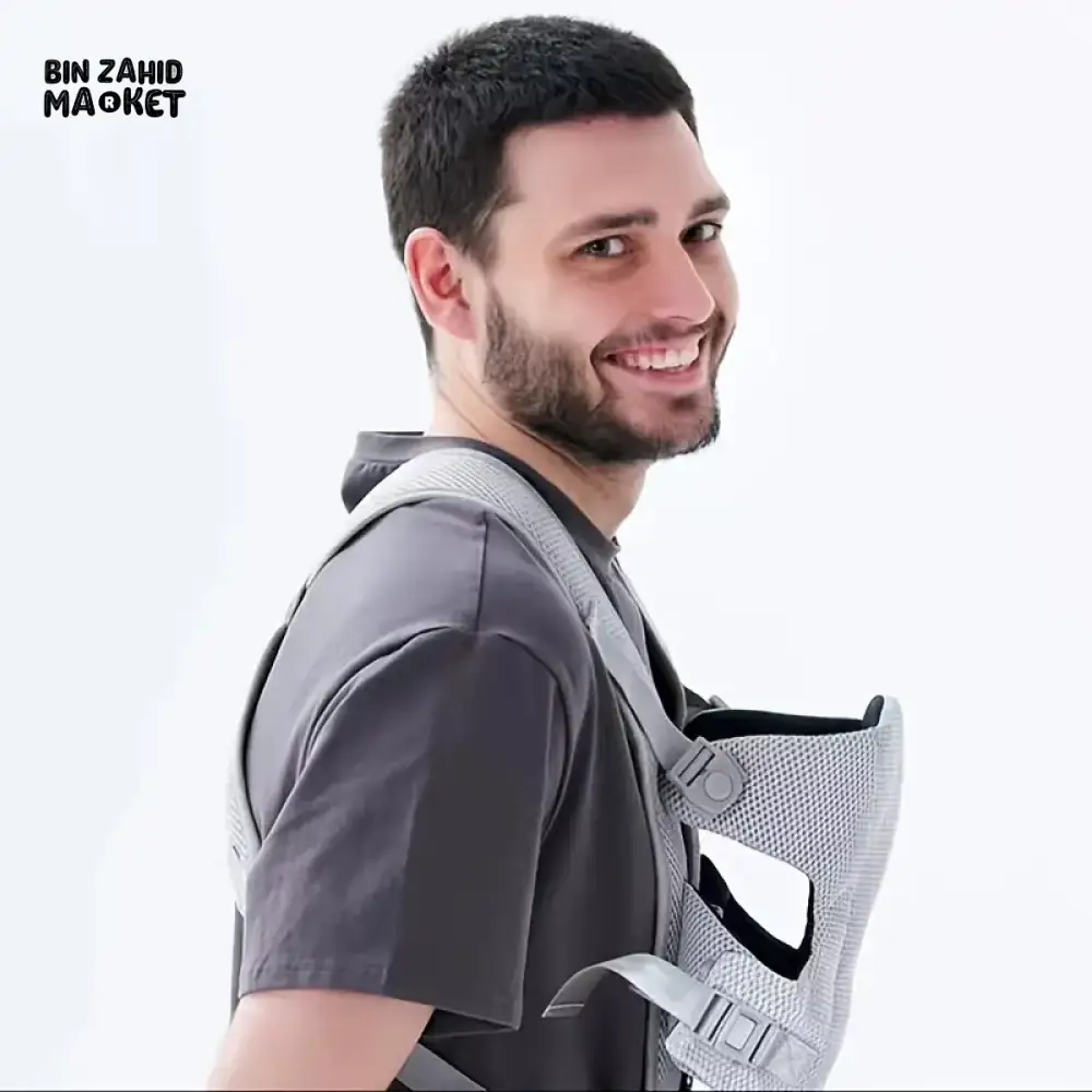 ERGONOMIC BABY CARRIER BREATHABLE & MULTI-FUNCTIONAL WRAP FRONT & BACK CARRY COMFORT FOR NEWBORNS - Image 5