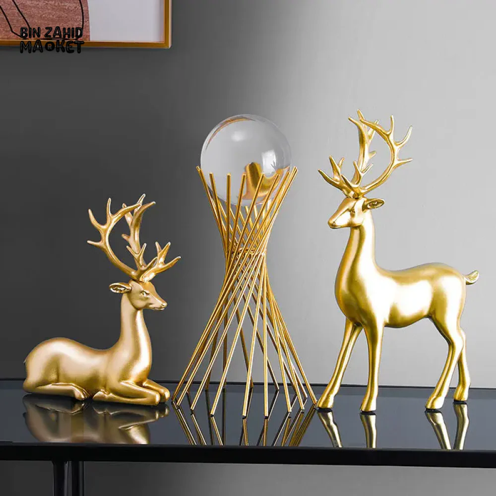 EUROPEAN 2 PEICES LUXURY CRYSTAL BALL ORNAMENT HANDICRAFT LIVING ROOM DECOR - Image 4