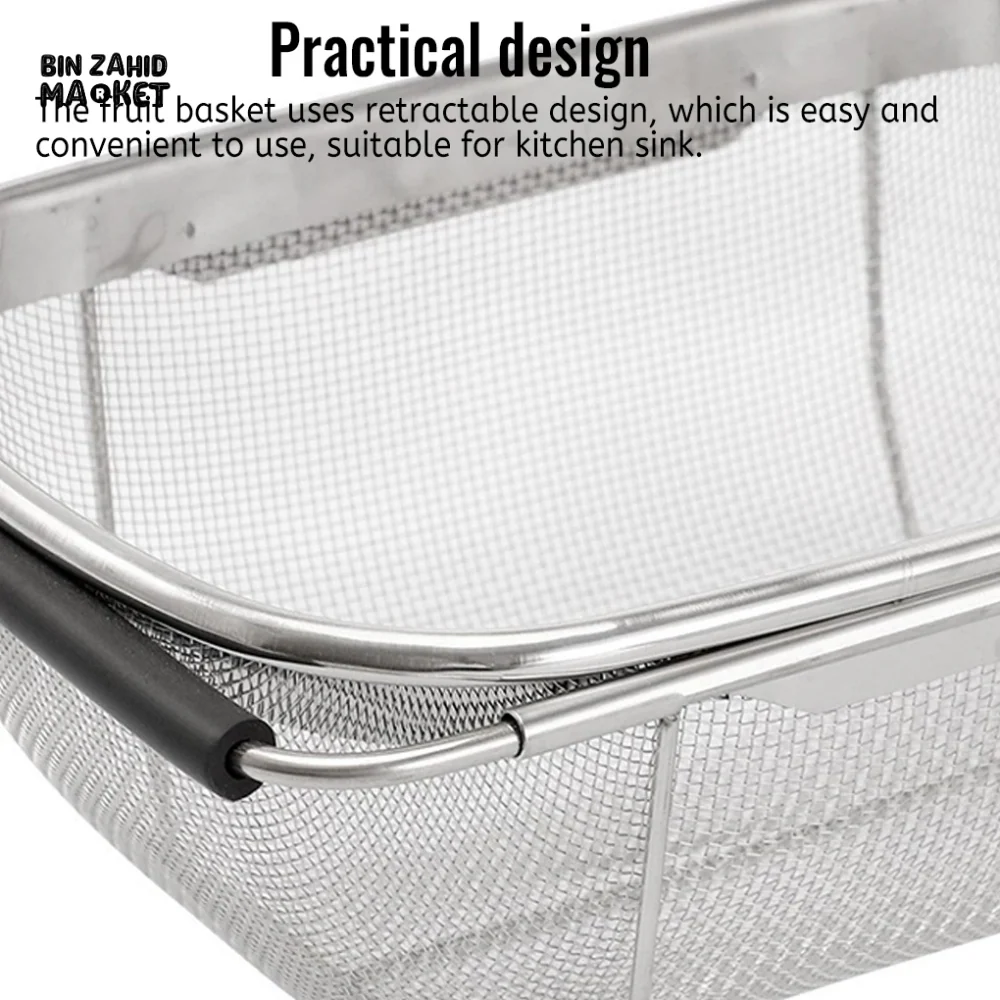 EXPANDABLE STAINLESS STEEL KITCHEN DRAIN BASKET & STRAINER - Image 9
