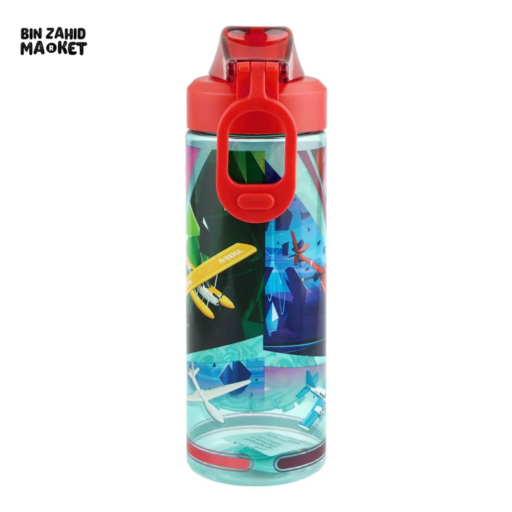 EYUN KIDS FANCY CARTOON WATER BOTTLE RED SB-12 700ML - Image 2