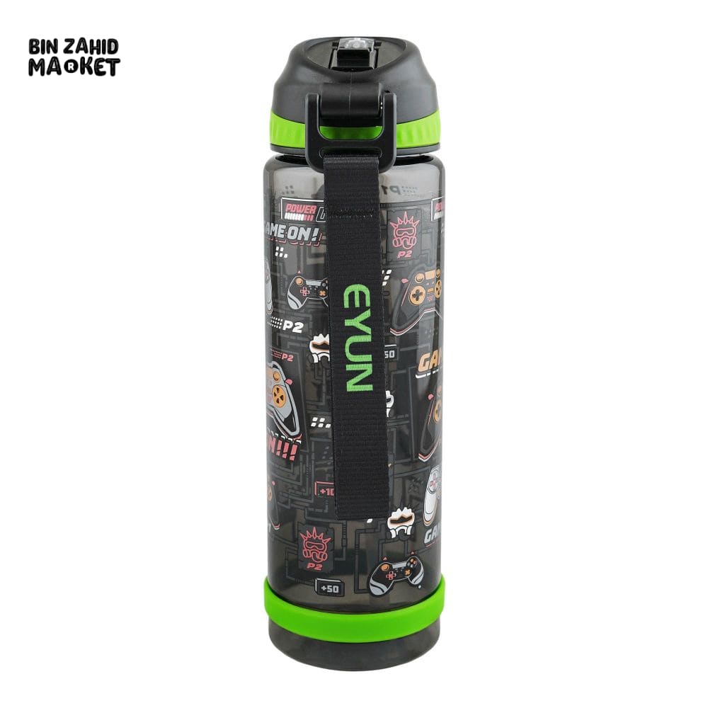 EYUN KIDS FANCY WATER BOTTLE FREE SIP BLACK SB-09 750ML - Image 2