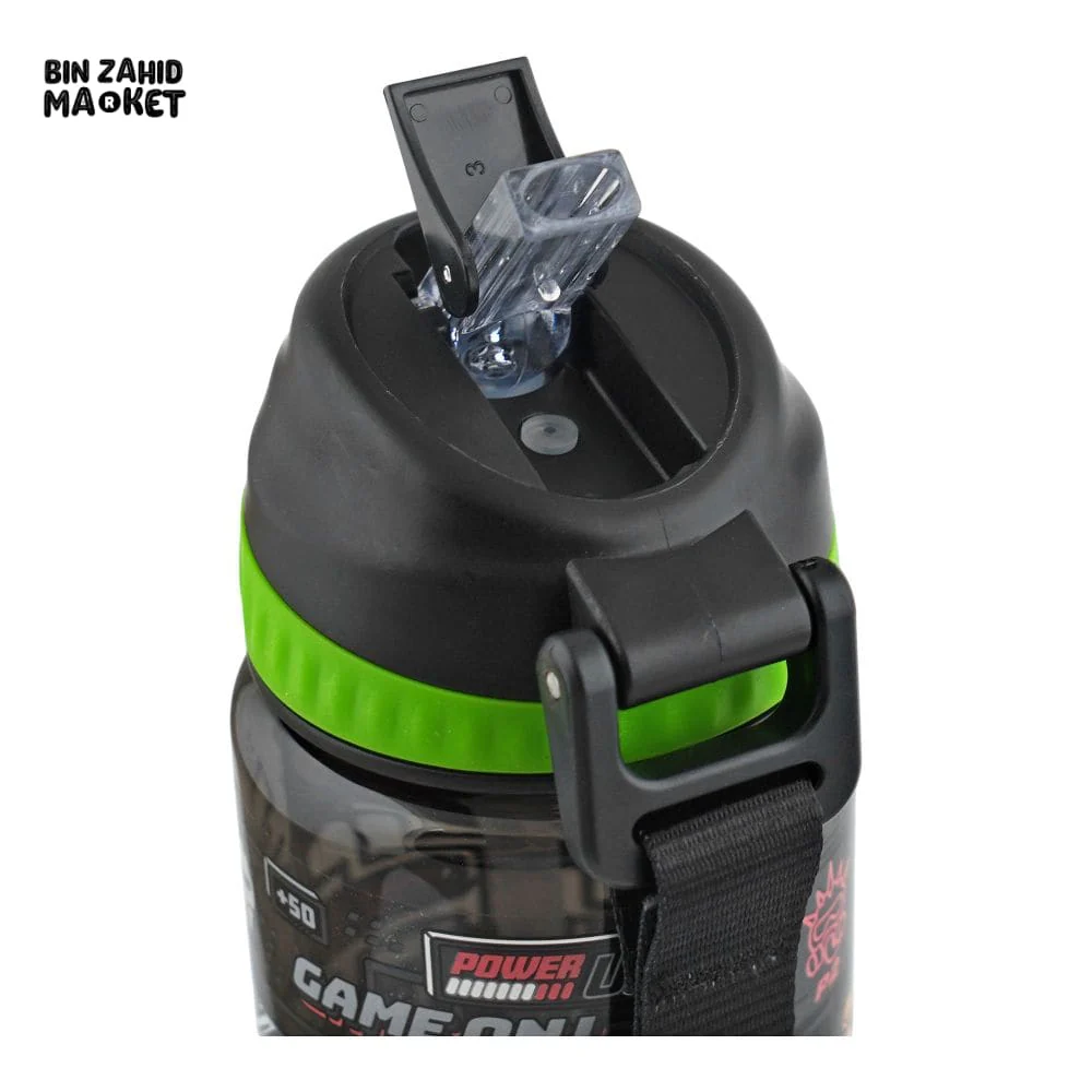 EYUN KIDS FANCY WATER BOTTLE FREE SIP BLACK SB-09 750ML - Image 3