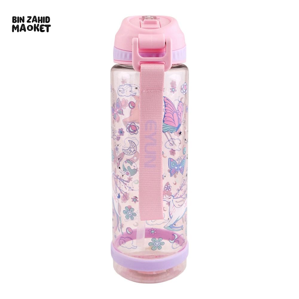 EYUN KIDS FANCY WATER BOTTLE FREE SIP PINK SB-09 750ML - Image 2