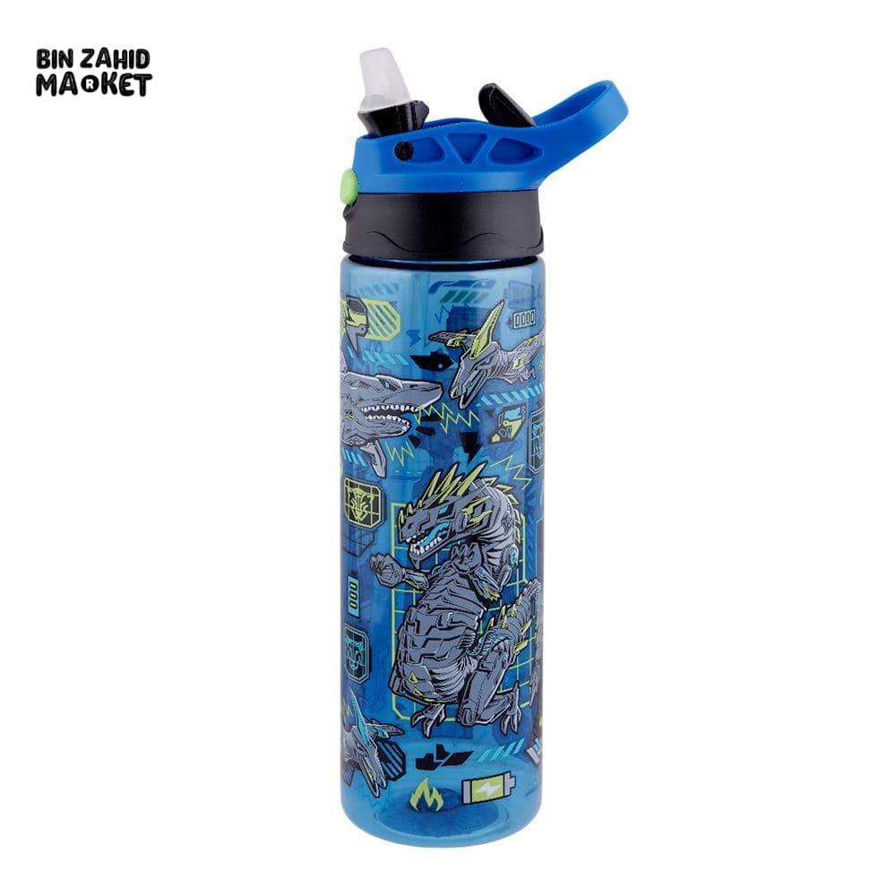 EYUN KIDS FANCY WATER BOTTLE WITH HANDLE BLUE SB-06 700ML - Image 2