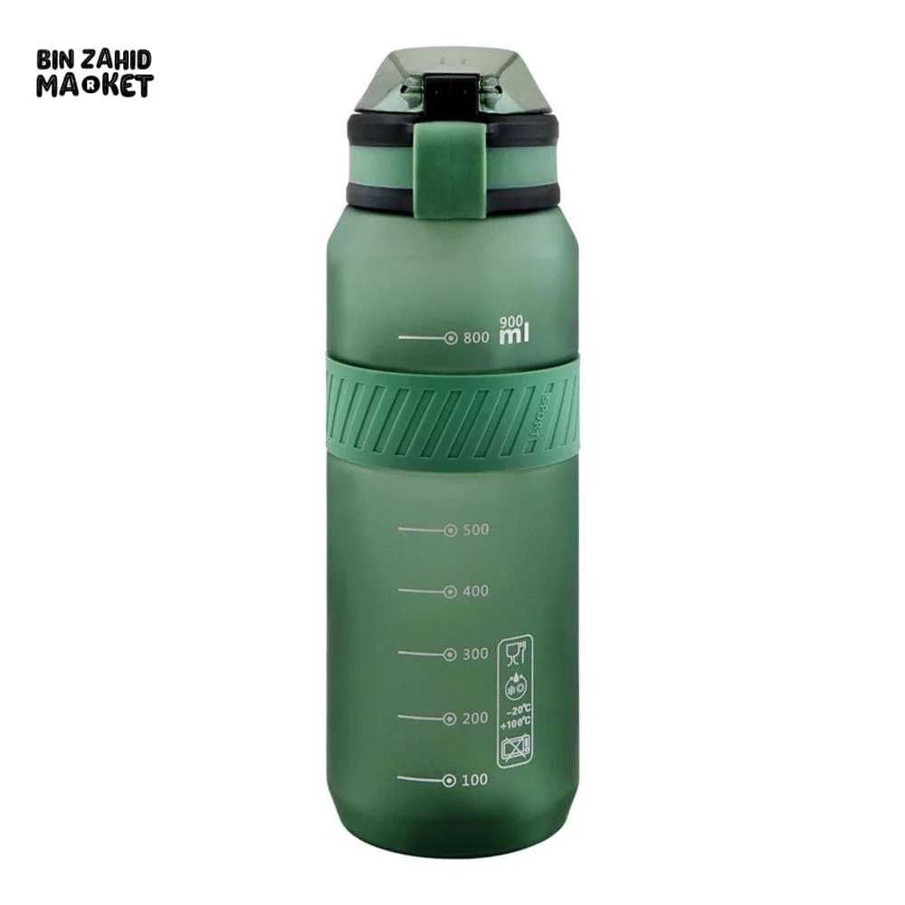 EYUN PLAIN WATER BOTTLE WITH CAP LOCK GREEN SB-05 1000ML - Image 2