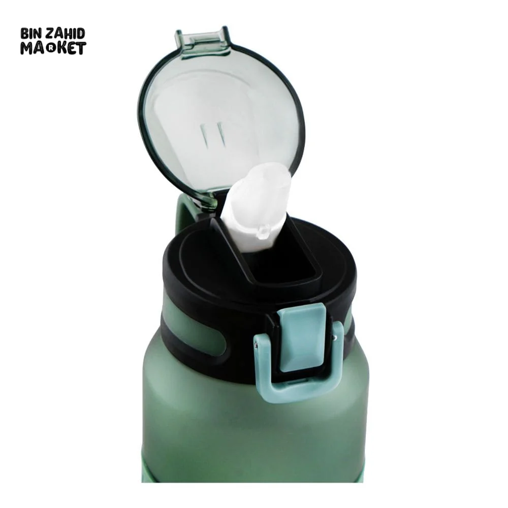 EYUN PLAIN WATER BOTTLE WITH CAP LOCK GREEN SB-05 1000ML - Image 3
