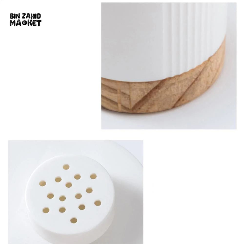 CUTLERY CONTAINER WITH WOODEN BASE – CHOPSTICK HOLDER UTENSIL STORAGE RACK AND DRAINING BOARD FOR KITCHEN - Image 9