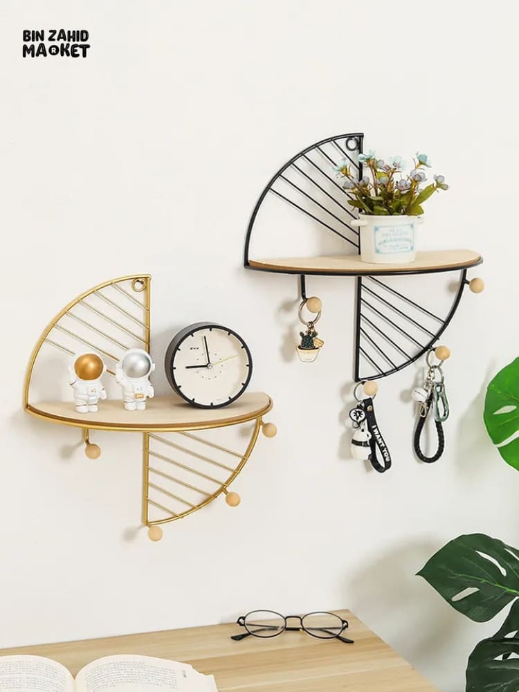 FAN SHAPED WALL MOUNTED STORAGE SHELF - Image 2