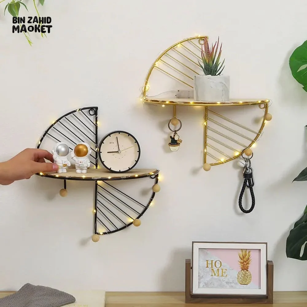 FAN SHAPED WALL MOUNTED STORAGE SHELF - Image 3
