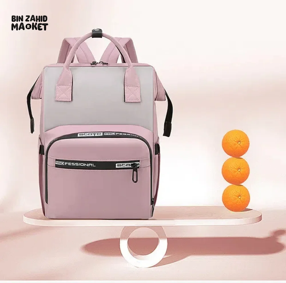 FASHIONABLE MOMMY BACKPACK LARGE CAPACITY TRAVEL STORAGE BAG - Image 13