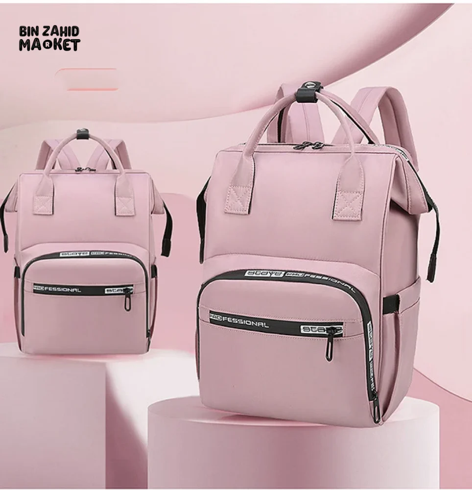 FASHIONABLE MOMMY BACKPACK LARGE CAPACITY TRAVEL STORAGE BAG - Image 14