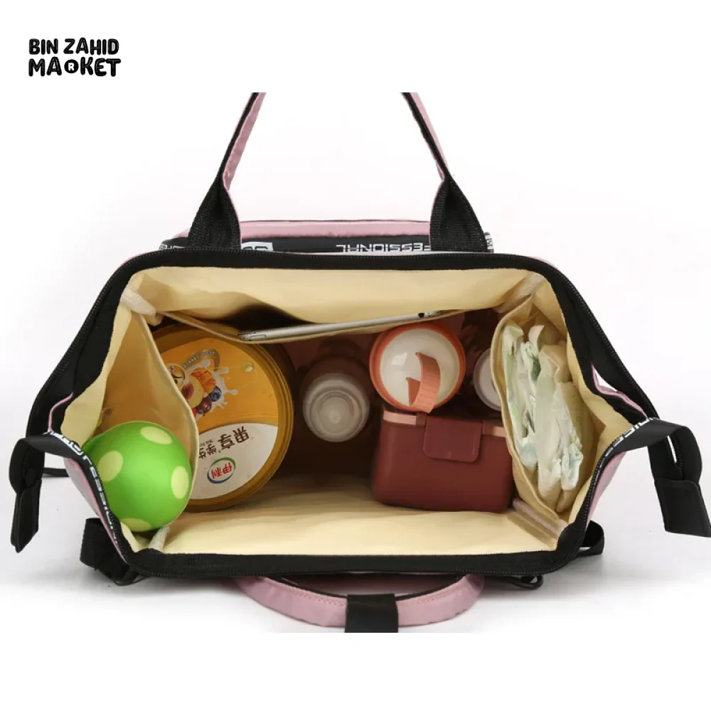 FASHIONABLE MOMMY BACKPACK LARGE CAPACITY TRAVEL STORAGE BAG - Image 6