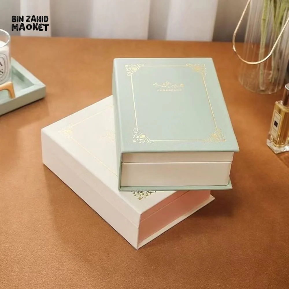 FAUX BOOK SHAPED JEWELRY BOX WITH MAGNETIC LOCK - Image 7
