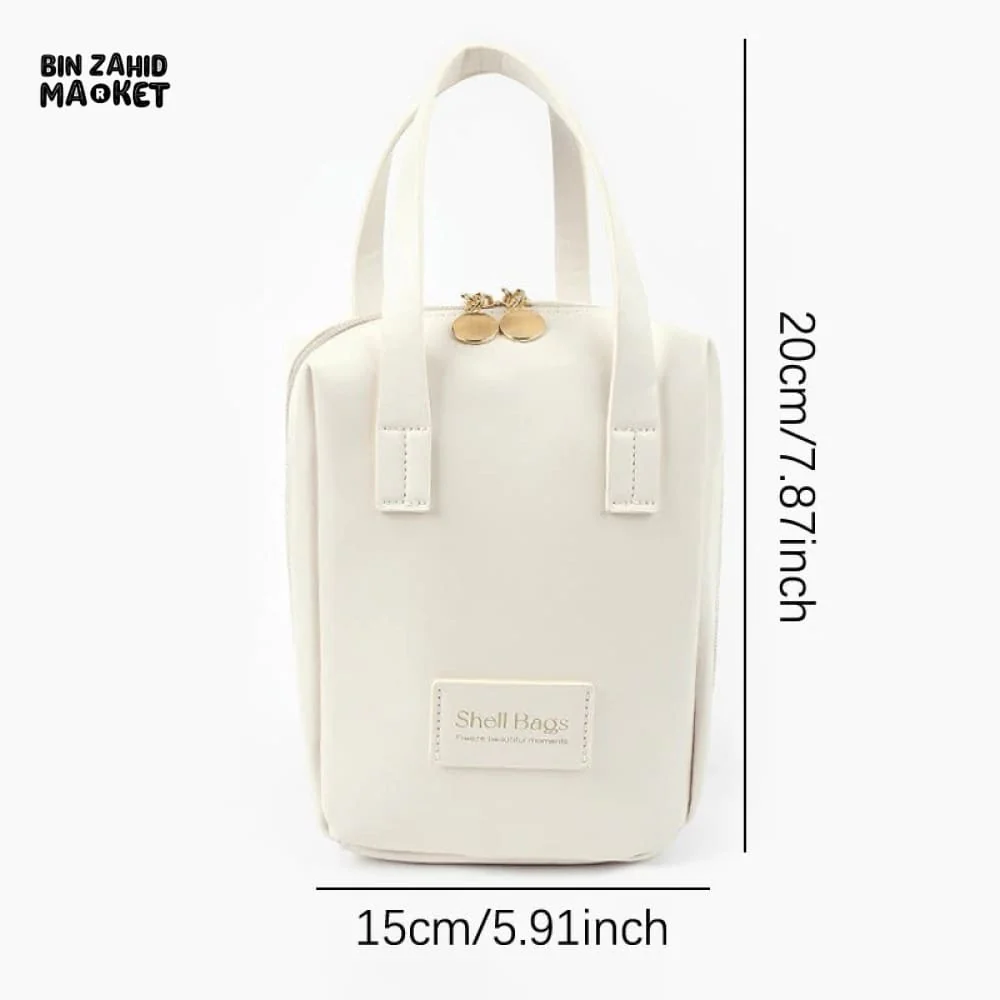 FAUX LEATHER ZIPPER COSMETIC BAG - Image 10