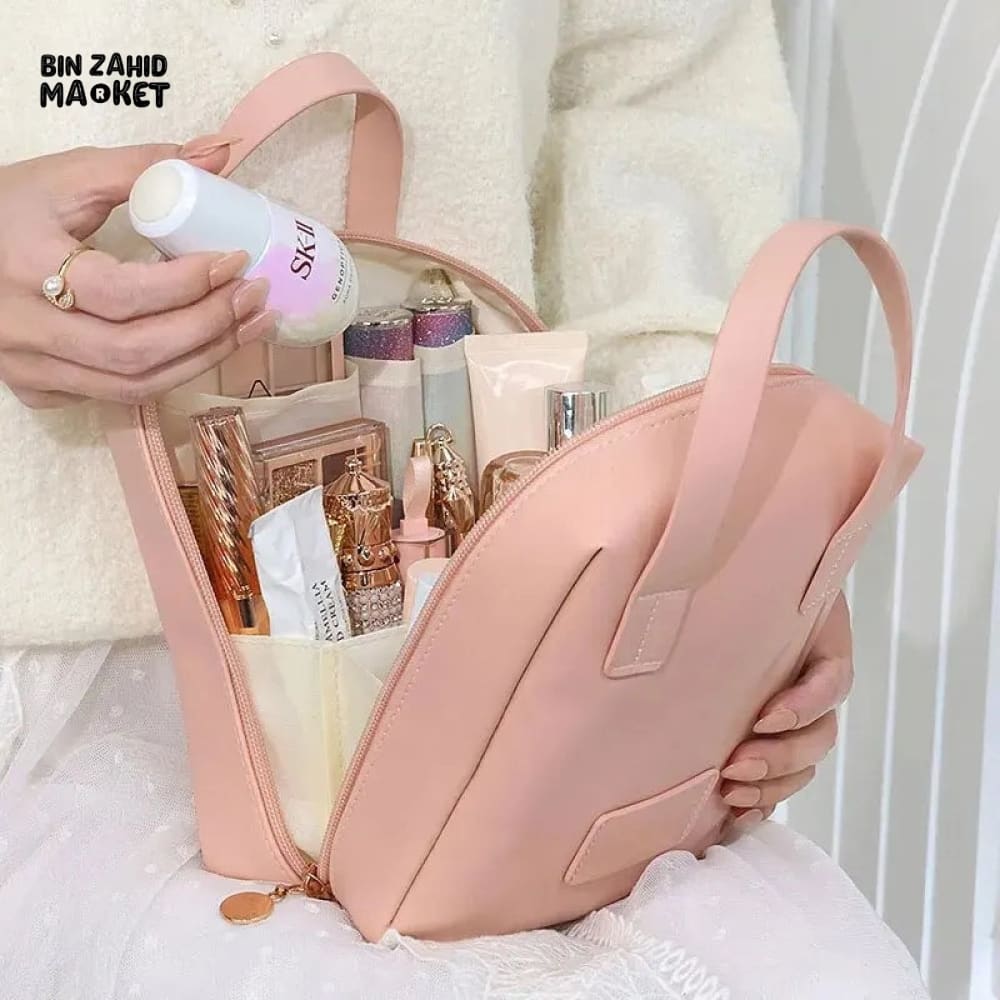 FAUX LEATHER ZIPPER COSMETIC BAG - Image 6