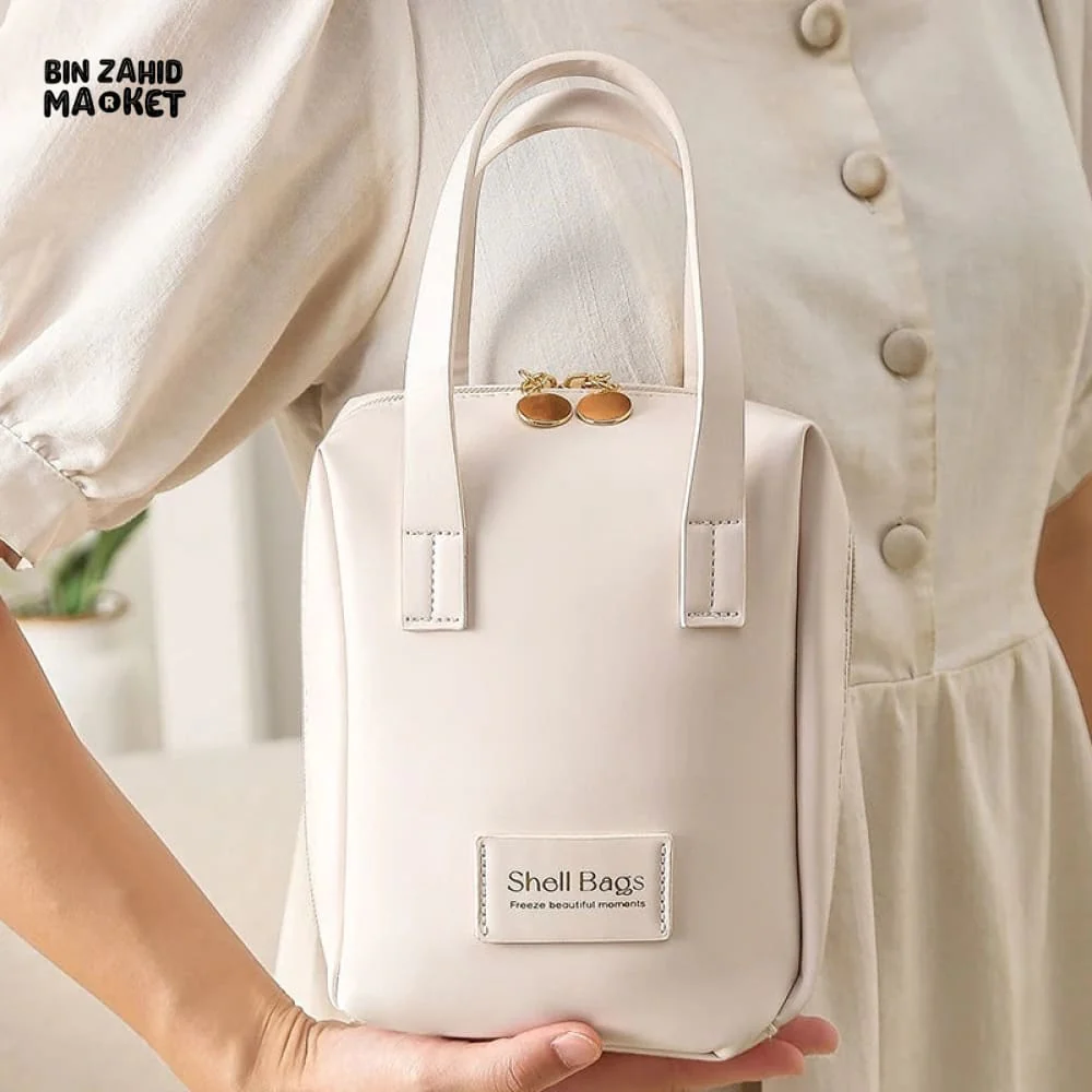 FAUX LEATHER ZIPPER COSMETIC BAG - Image 9