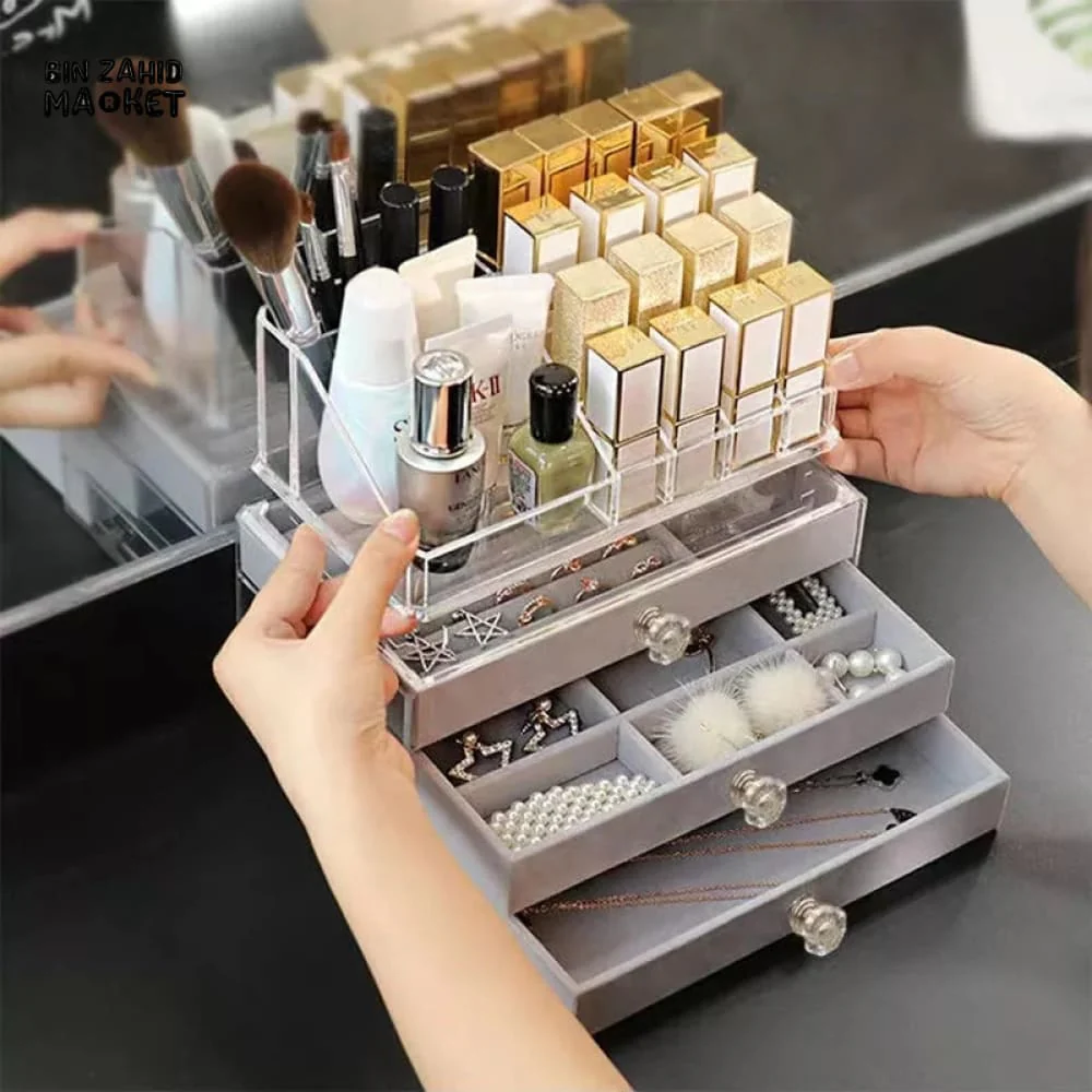 FLANNEL JEWELRY & COSMETIC ORGANIZER - Image 5