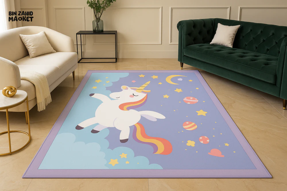 FLOOR MAT FOR LIVING ROOM AND BEDROOM DECOR -  UNICORN WELCOME MAT