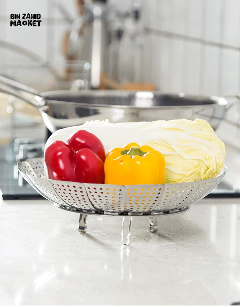 FOLDABLE STEEL STEAMING TRAY - Image 2