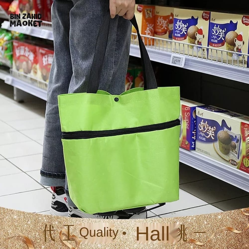 FOLDABLE TROLLY BAG WITH WHEELS - Image 8