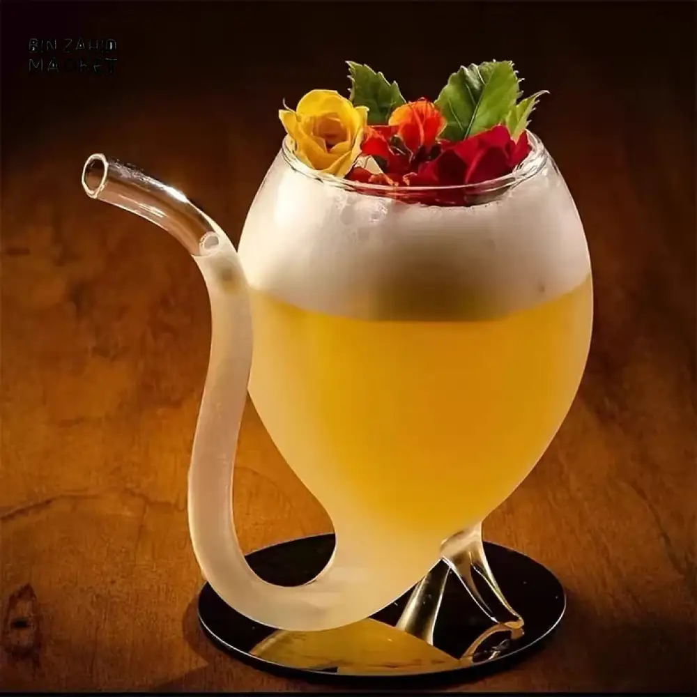 FOOTED SIPPER GLASS PERFECT FOR SHAKES & MOCKTAILS - 300ML SERVING GLASS - Image 2