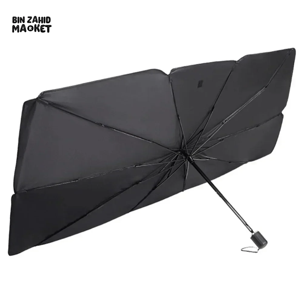 FRONT WINDSHIELD SUNSHADE – COMPACT CAR UMBRELLA FOR SUN & HEAT PROTECTION - Image 5