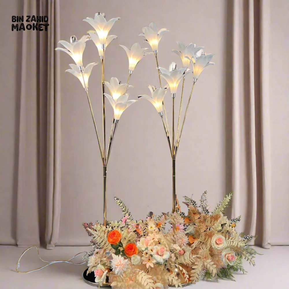 WEDDING STAGE & ROADWAY LIGHT DECOR - GOLDEN LILY FOREST - Image 3