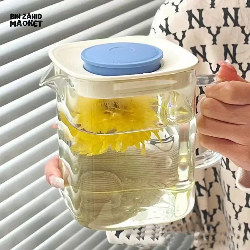 GLASS CUP FOR BREWING TEA – INTEGRATED TEA CUP WITH HANDLE TRANSPARENT TEA SEPARATION CUP - Image 2