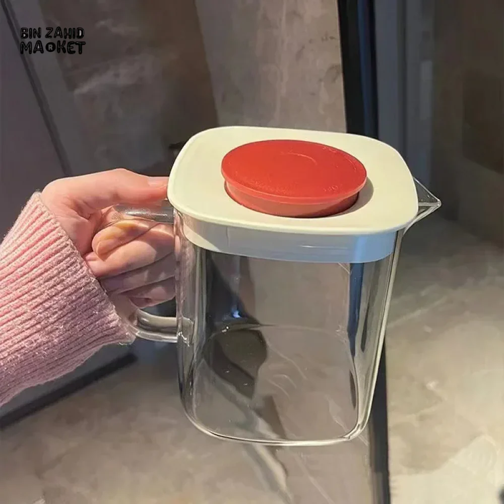GLASS CUP FOR BREWING TEA – INTEGRATED TEA CUP WITH HANDLE TRANSPARENT TEA SEPARATION CUP - Image 4