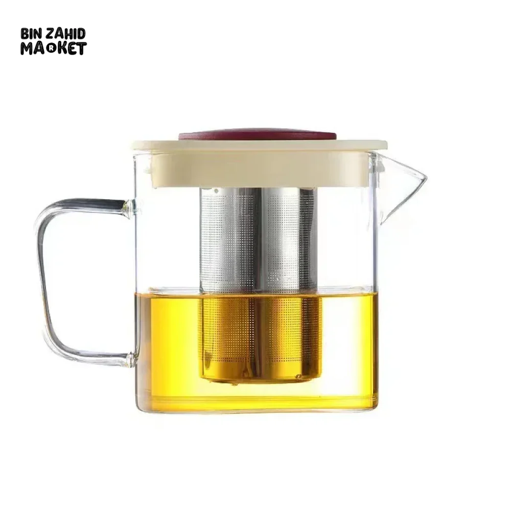 GLASS CUP FOR BREWING TEA – INTEGRATED TEA CUP WITH HANDLE TRANSPARENT TEA SEPARATION CUP - Image 5