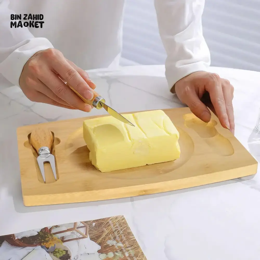GLASS LID BUTTER DISH WITH BAMBOO BASE – MINIMALIST & ELEGANT KITCHEN STORAGE - Image 2