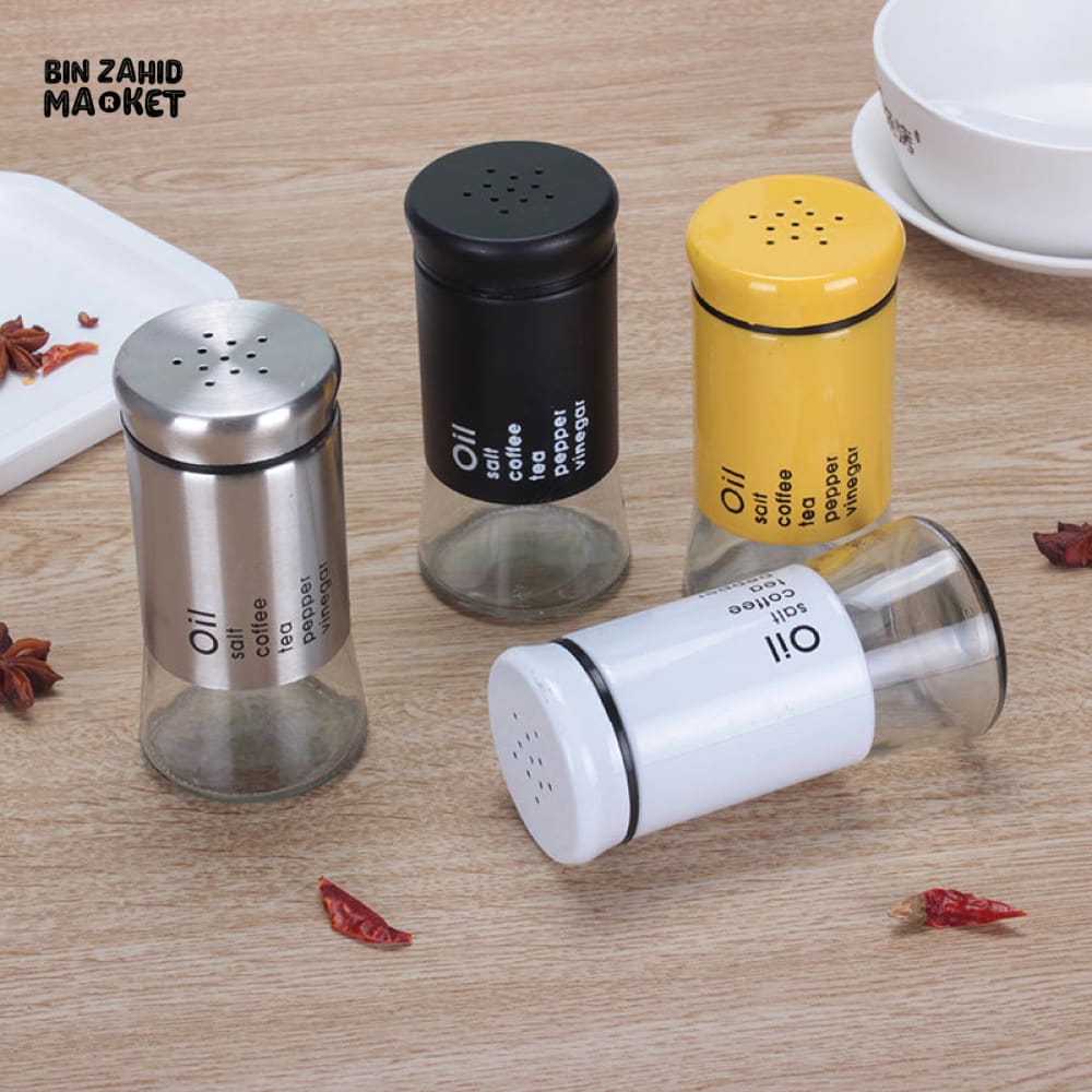 GLASS SPICE BOTTLE WITH HOLES – SALT & SEASONING SHAKER FOR KITCHEN & BBQ - Image 4