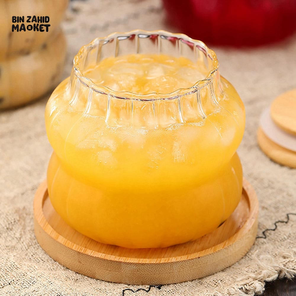 GLASSLUX REUSABLE GLASS CUP SET 350ML – BAMBOO LID GLASS STRAW FOR COLD DRINKS - Image 3