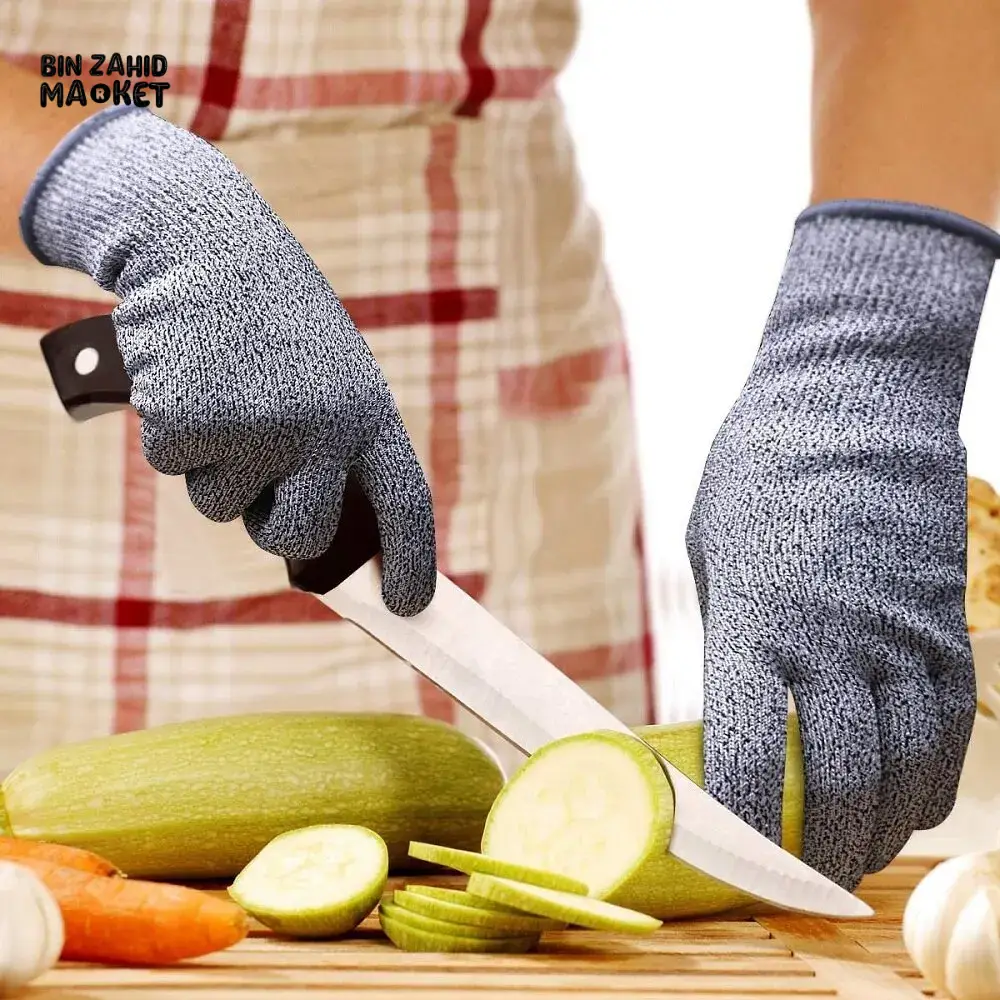 GRADE 5 CUT-RESISTANT HPPE GLOVES – KITCHEN & WORK SAFETY - Image 3