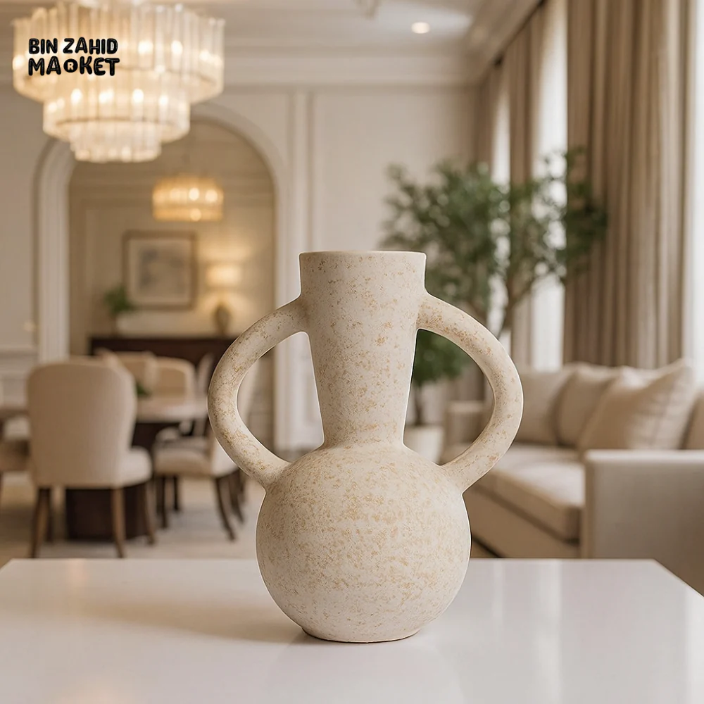 HANDCRAFTED SPECKLED CERAMIC VASE SET – LUXURY MODERN HOME DECOR - Image 2