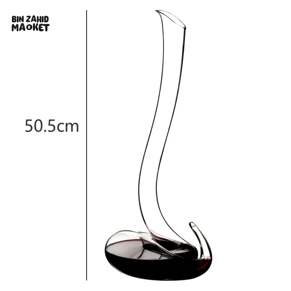 HANDMADE CRYSTAL BEVERAGE DECANTER ELEGANT 1800ML GLASS SERVER FOR DINING ROOM & PARTIES - Image 7