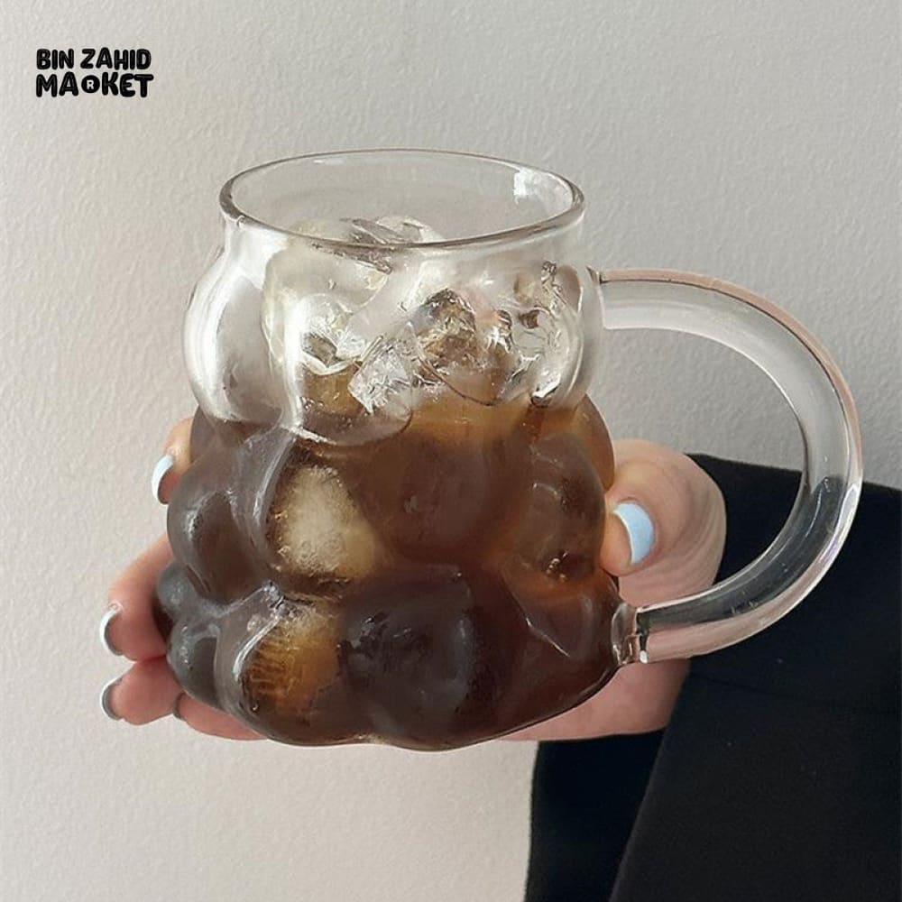 HEAT RESISTANT GLASS COFFEE MUG – CREATIVE MILK & BREAKFAST CUP - WITHOUT HANDLE - Image 2