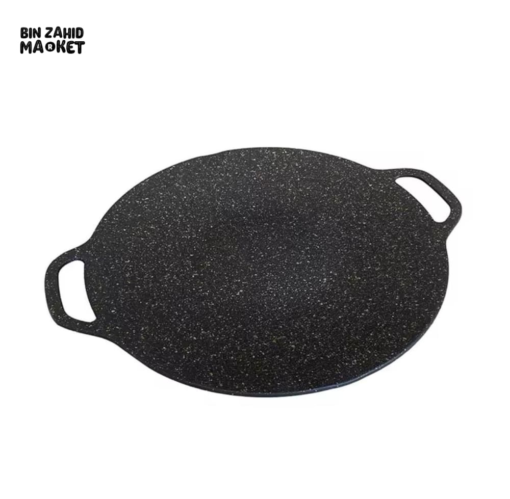 HEAVY DUTY CAST IRON GRIDDLE – DOUBLE HANDLE SKILLET PAN - Image 2