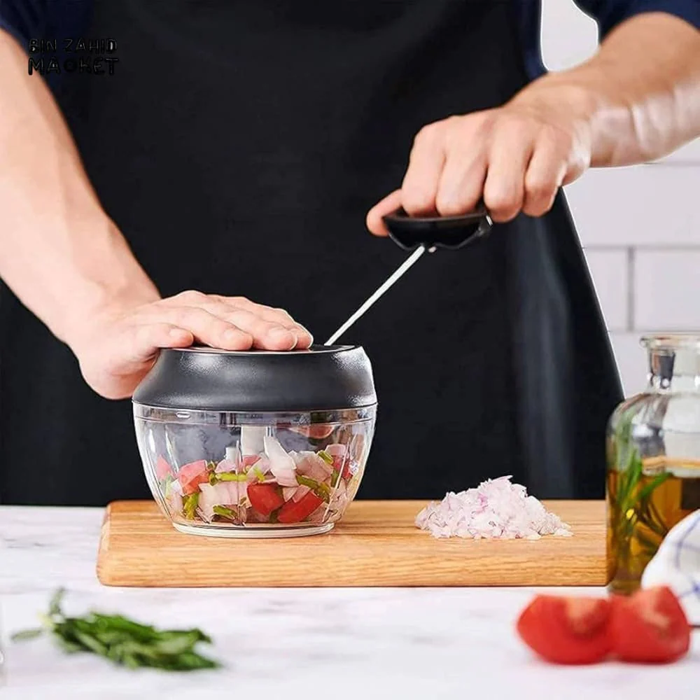 HEAVY DUTY MANUAL FOOD CHOPPER – HAND PULL VEGETABLE & MEAT CHOPPER KITCHEN TOOL - Image 5