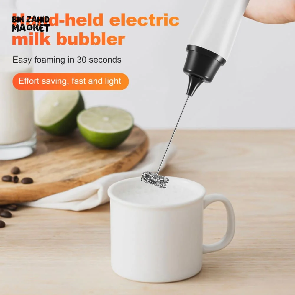 HEAVY-DUTY RECHARGEABLE MILK FROTHER & COFFEE BEATER - Image 5