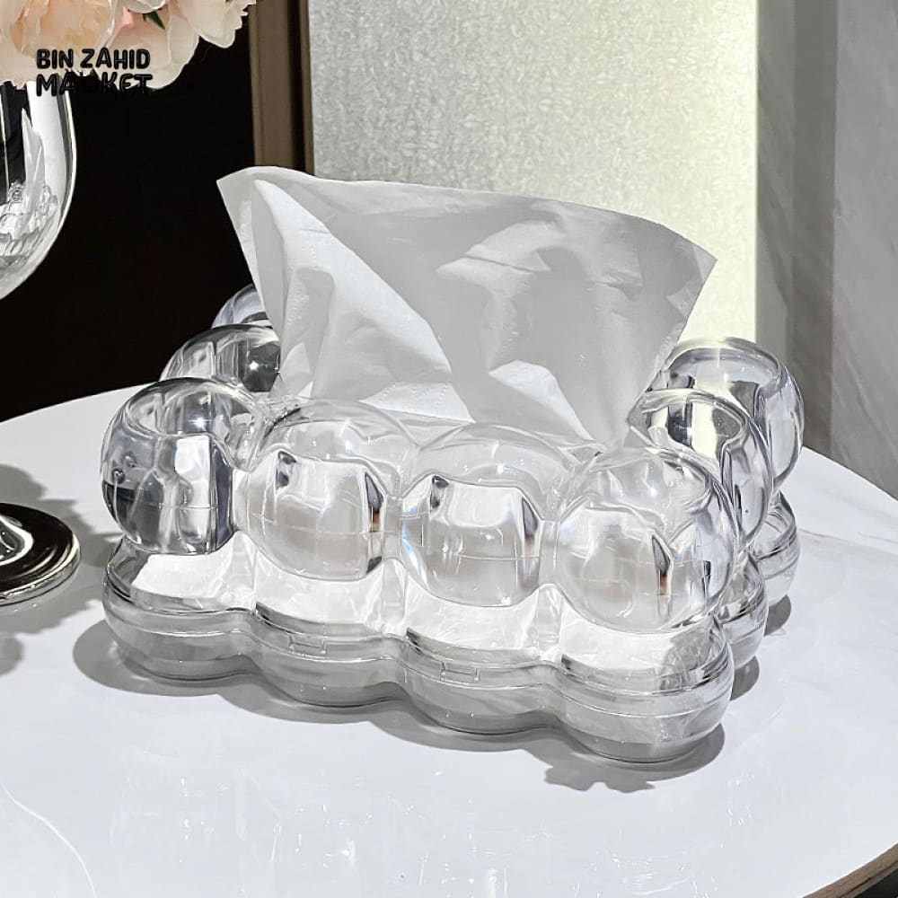 HIGH AESTHETIC TISSUE BOX – PREMIUM TISSUE STORAGE FOR HOME & LIVING ROOM CREAM STYLE NAPKIN BOX - Image 4