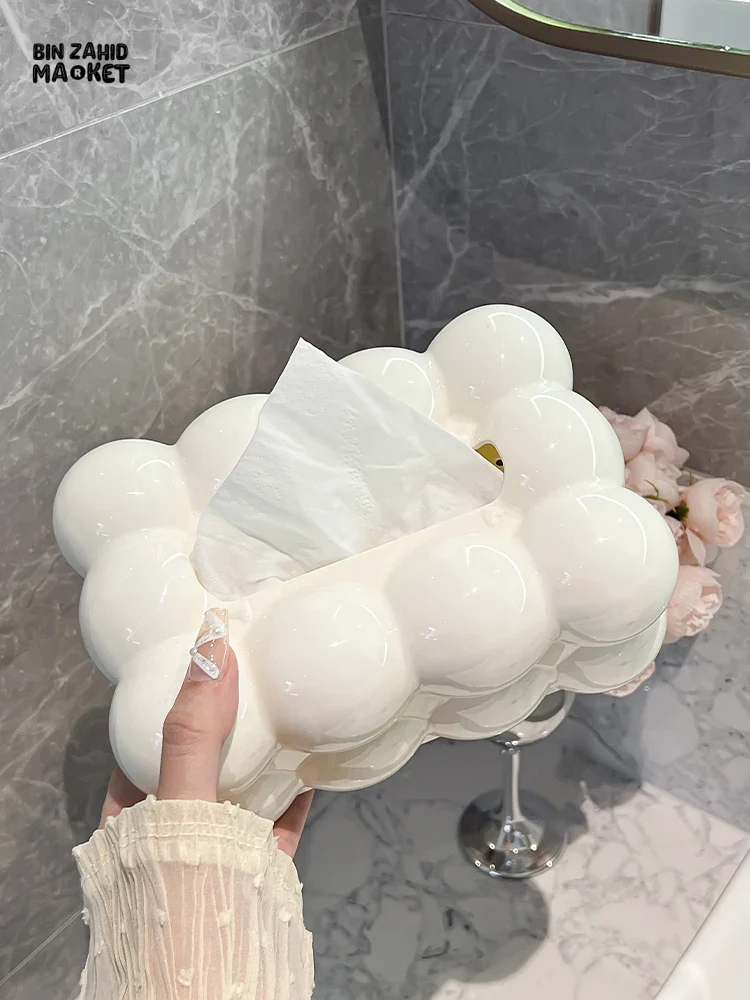 HIGH AESTHETIC TISSUE BOX – PREMIUM TISSUE STORAGE FOR HOME & LIVING ROOM CREAM STYLE NAPKIN BOX - Image 8